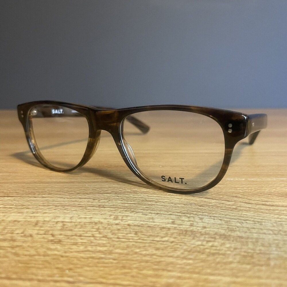 SALT Optics Eyeglasses Aldan 54 AGLC Tortoise Shell Frames‎ Unisex Made in Japan